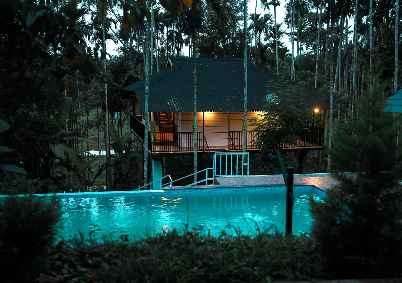 swimming pool resort in wayanad