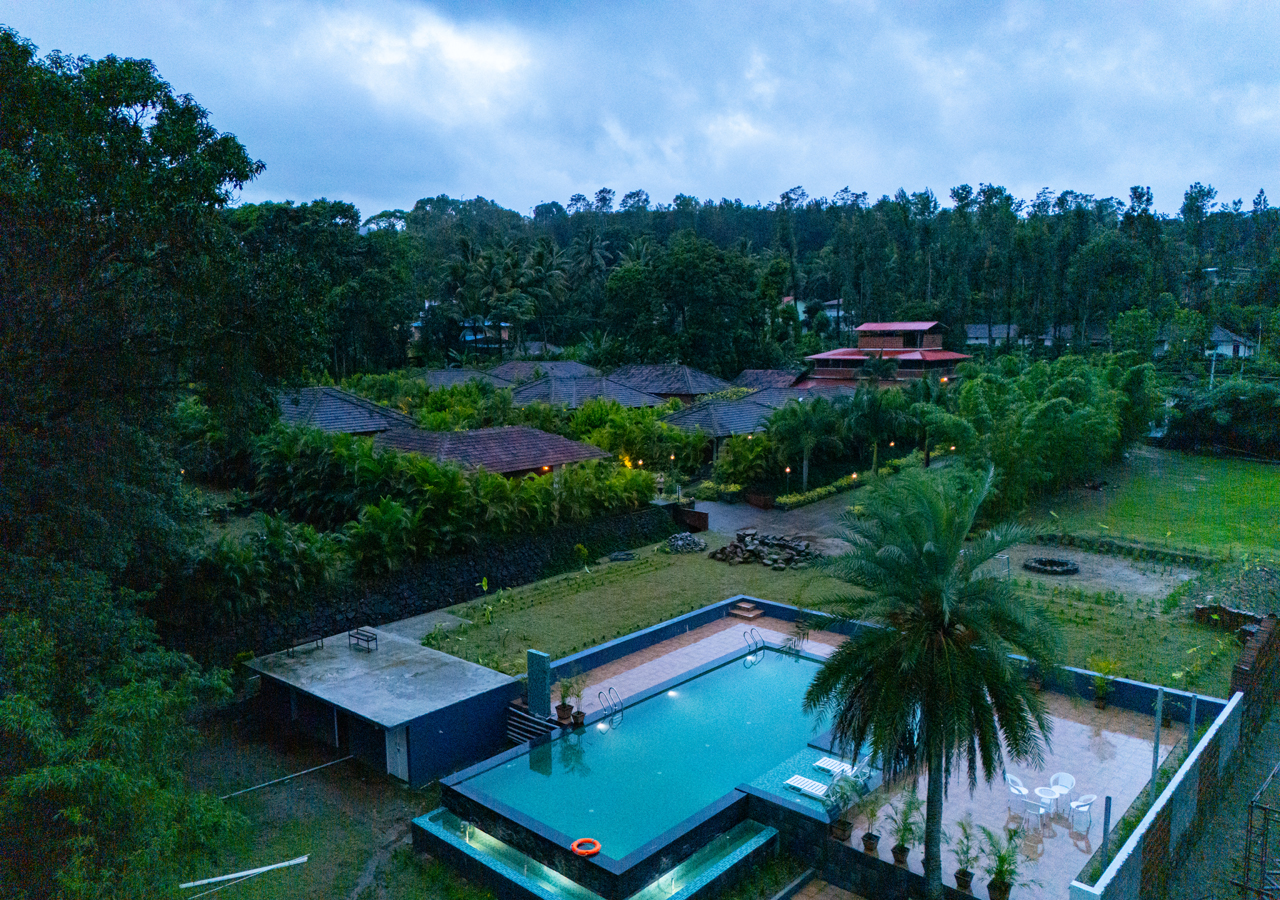 resort with swimming pool coorg