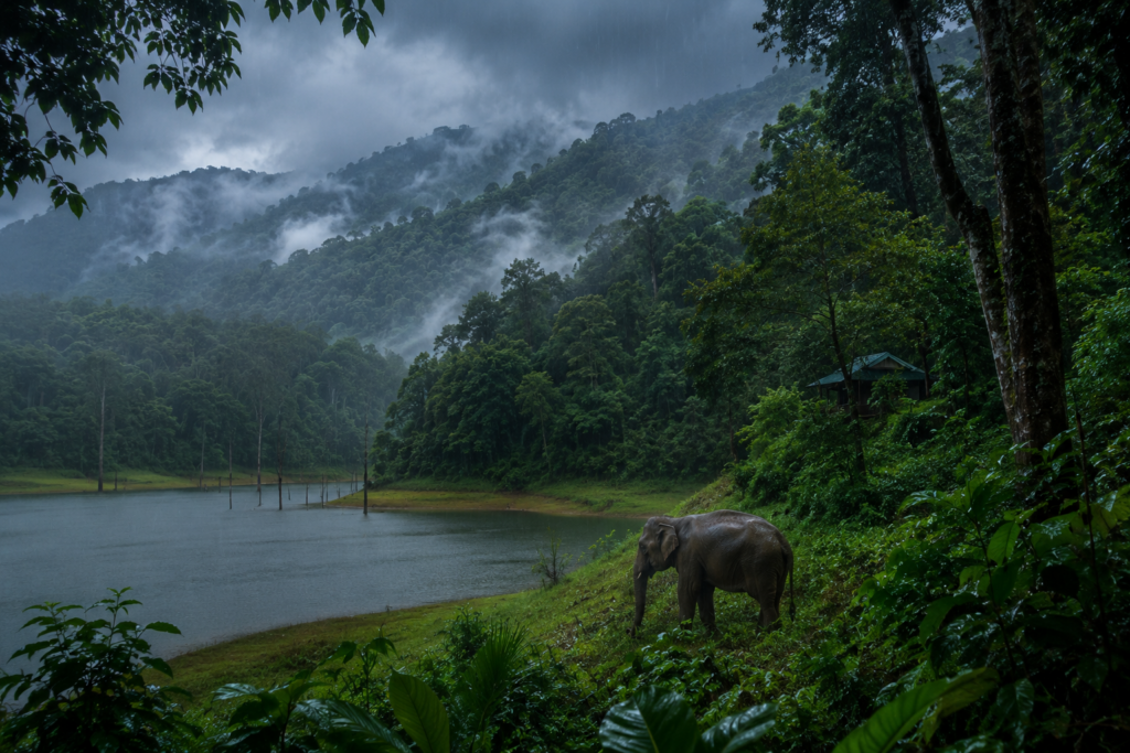 monsoon in thekkady